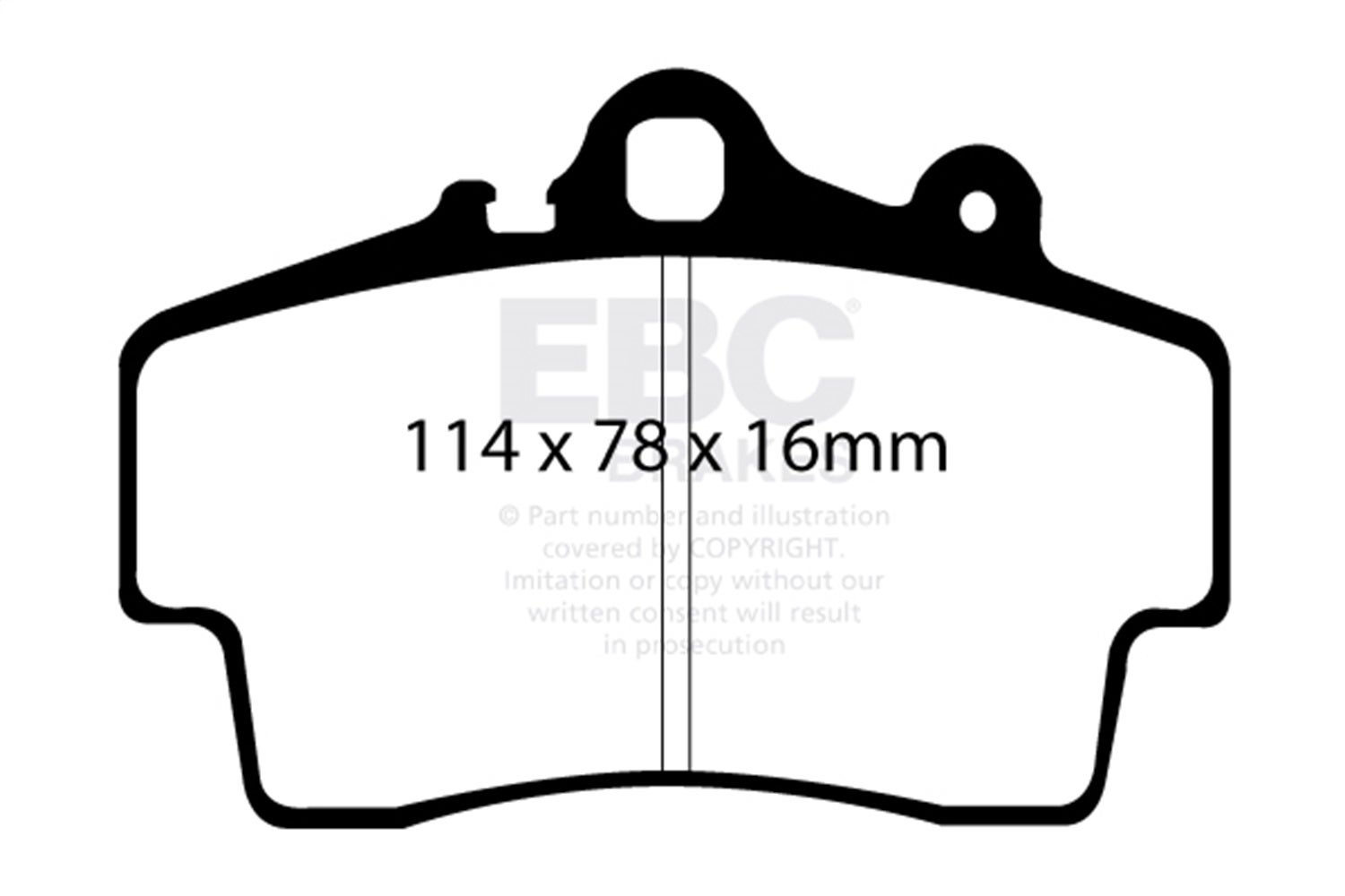Ebc Brakes Dp31207c Redstuff Ceramic Low Dust Brake Pads Fits Boxster Cayman