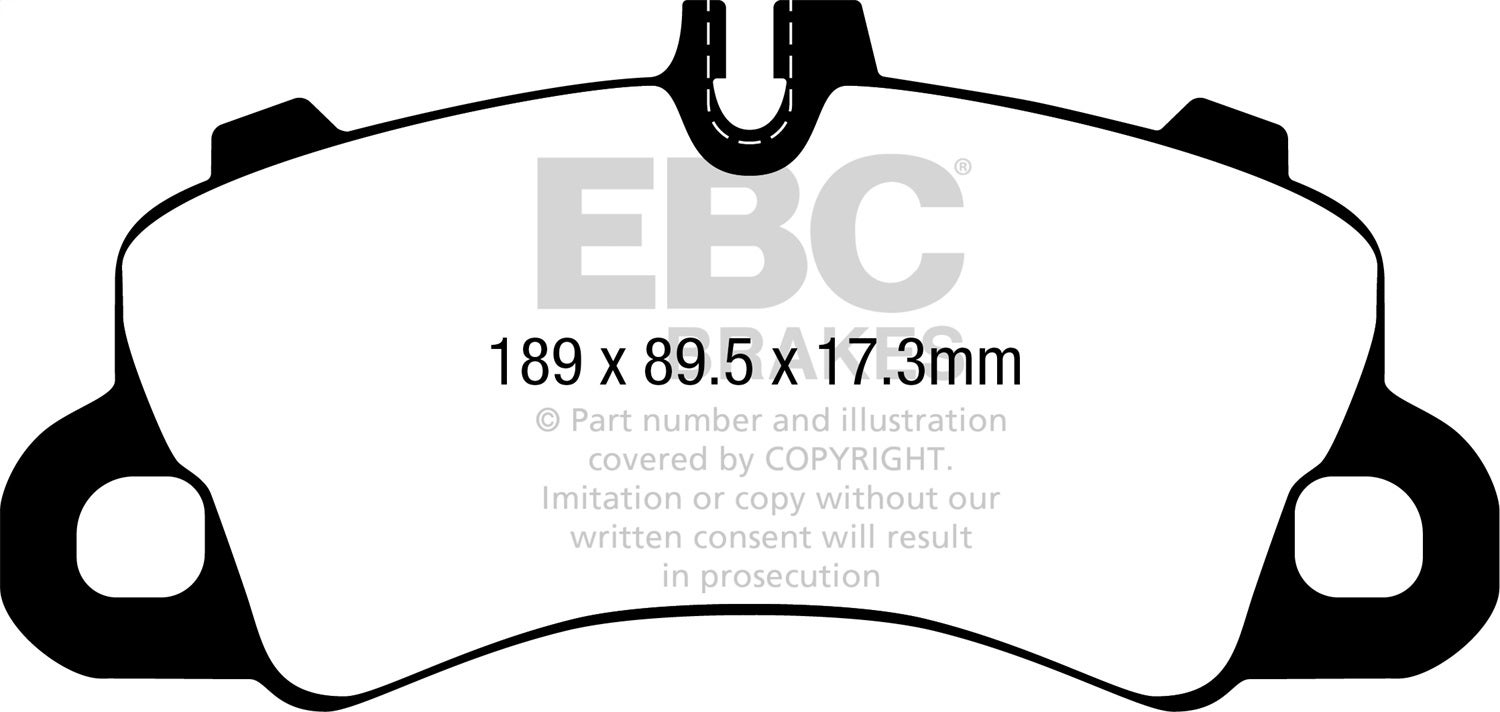 Ebc Brakes Dp42379r Yellowstuff Street And Track Brake Pads Fits 18-23 Cayenne