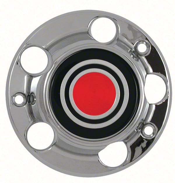 Cc 80-96 Bronco F150 Chrm Red Logo Iwc  Wheel Center Cap  Installation Type -