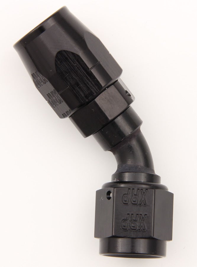 Xrp 204506Bb Black Size-6 '45 Degree' Double Swivel Hose End   Black Size-6  45