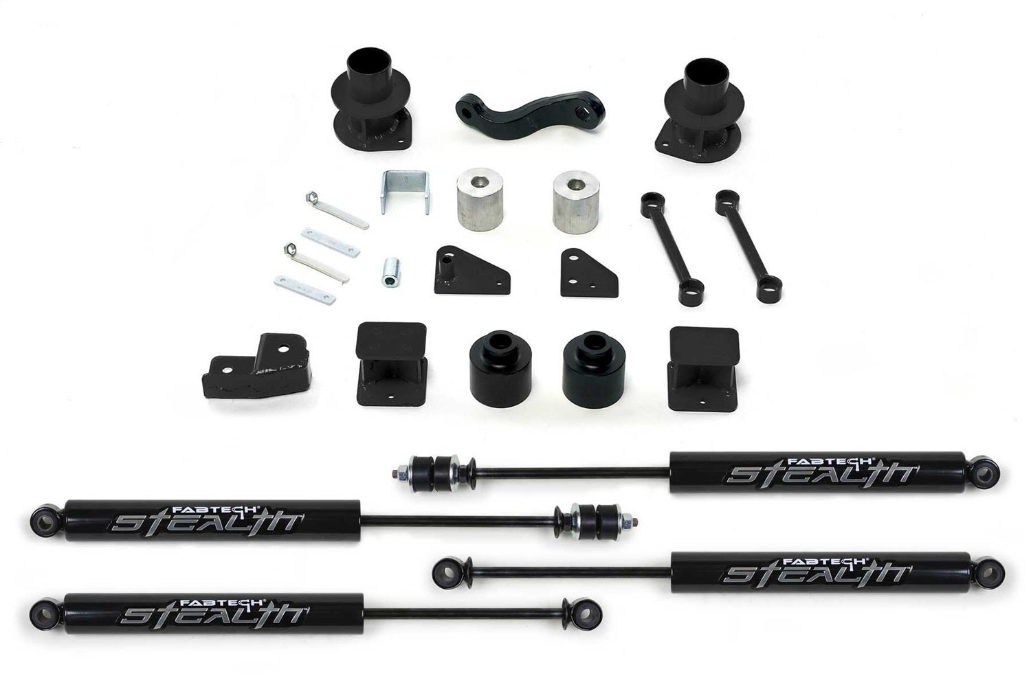Fabtech K4037m Basic Lift System W/Shocks Fits 07-18 Wrangler (Jk)   Basic Lift