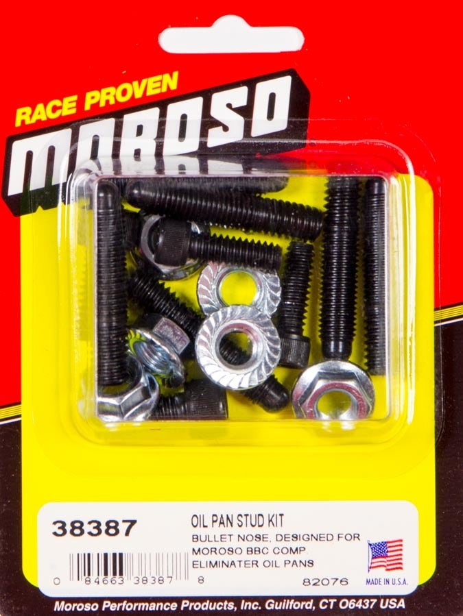 Moroso 38387 Oil Pan Stud Kit For Big Block Chevy   Oil Pan Stud Kit For Big