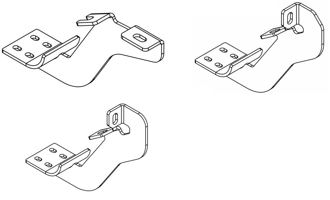 Westin 22-2265 Black Premier Oval Nerf Step Bar Mount Kit Ranger
