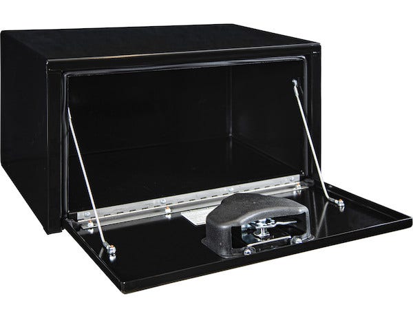 Buyers Products 1703300 Black Steel Underbody Truck Box With T-Handle Latch, 14