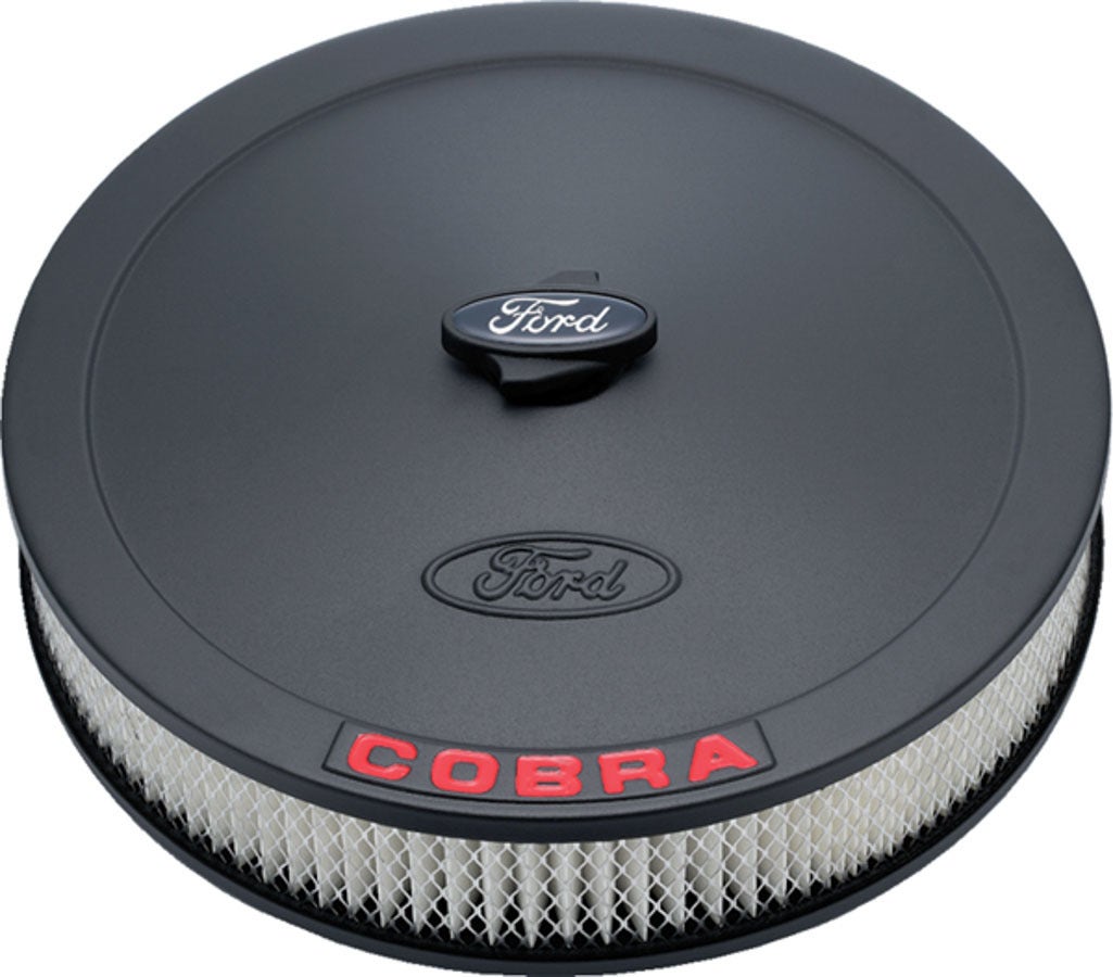 Proform 302-372 Black Crinkle 13" Diameter Air Cleaner Kit With Embossed Red