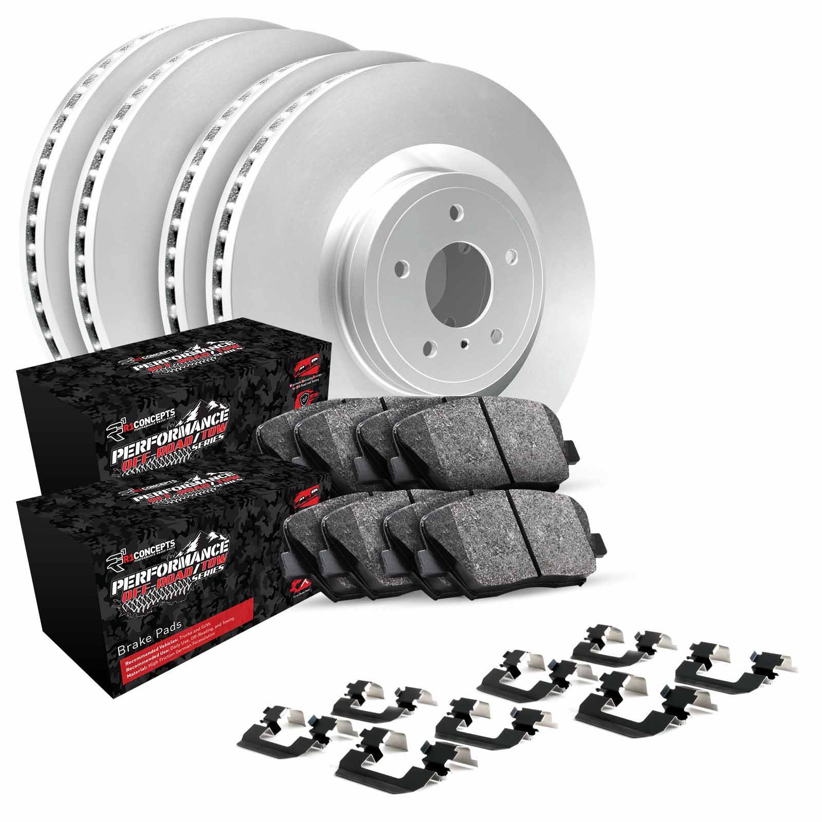 R1 Concepts Wdvh2-76001 R1 Brake Rotors - Carbon Coated W/ Perf Off-Road/Tow