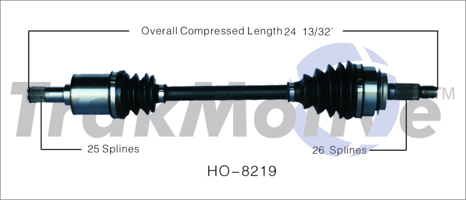 Trakmotive Cv Axle Shaft P/N:Ho-8219  Cv Axle Shaft P/N: