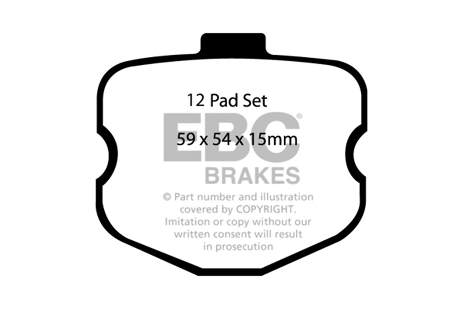 Ebc Brakes Dp51771ndx Bluestuff Ndx Full Race Brake Pads Fits 06-08 Corvette