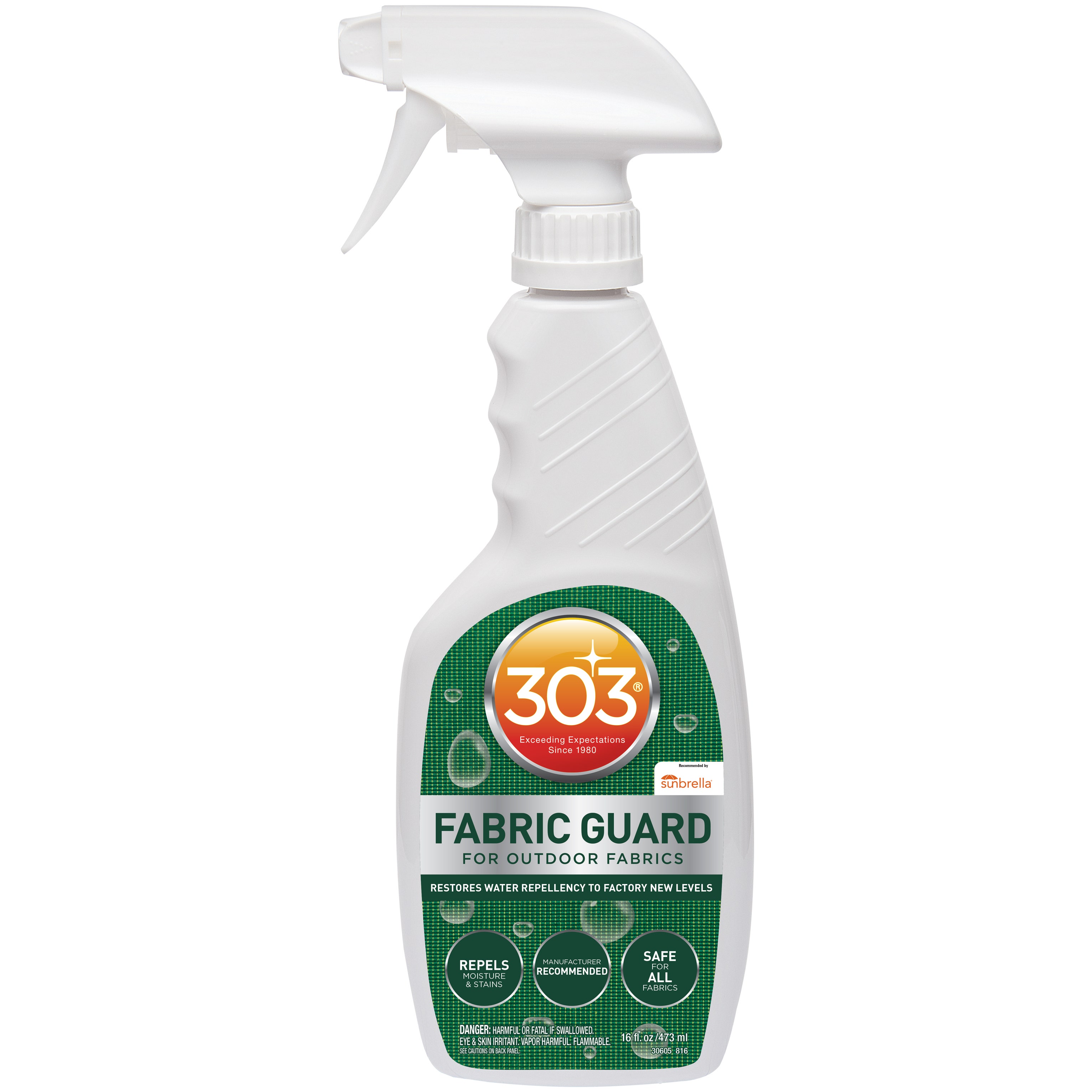 303 Products 30605 303 Fabric Guard - For Outdoor Fabrics - Restores Water