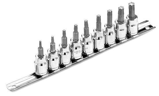 Performance Tool W1178 9-Piece Star Bit Socket Set   9-Piece Star Bit Socket Set