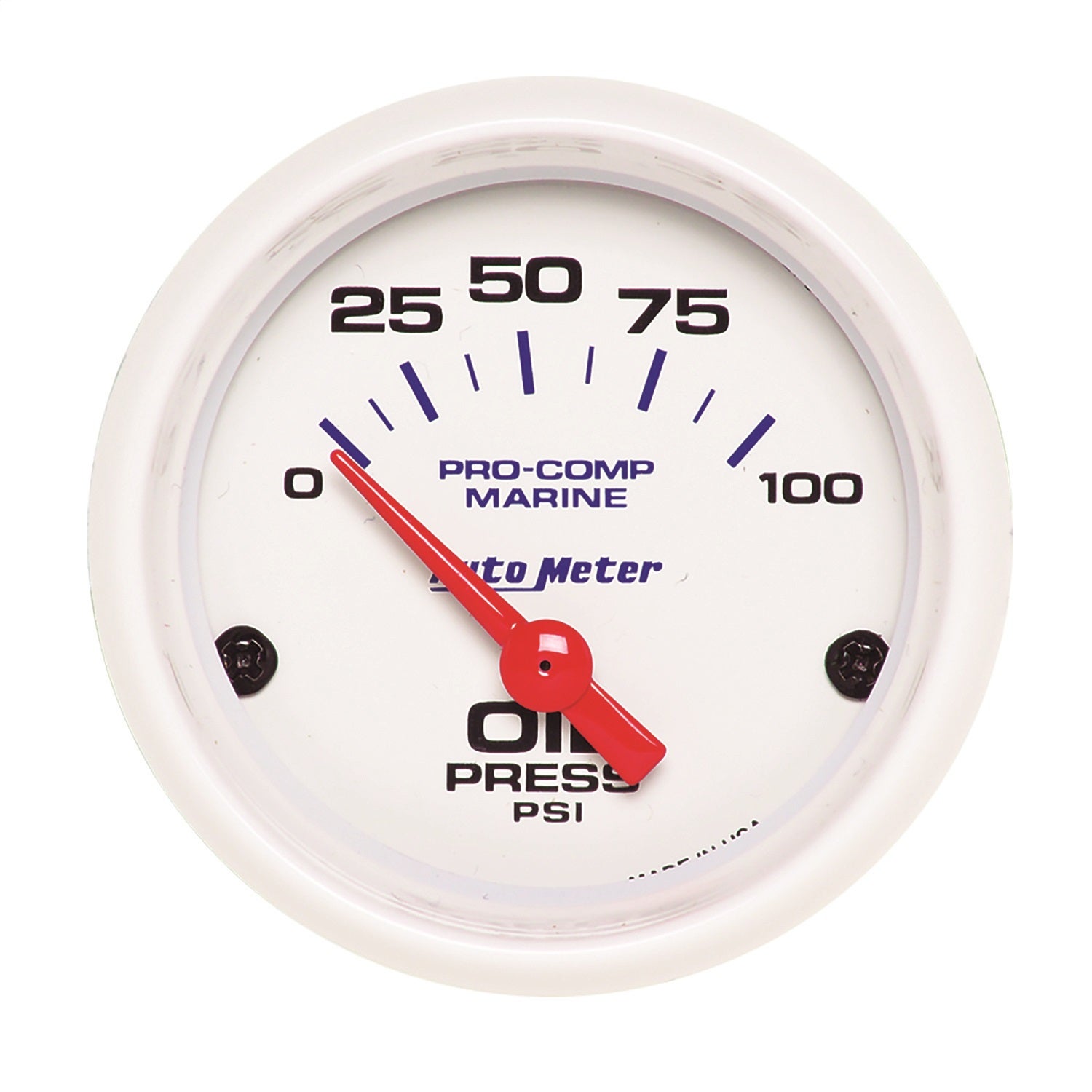Autometer 200758 Marine Electric Oil Pressure Gauge   Marine Electric Oil
