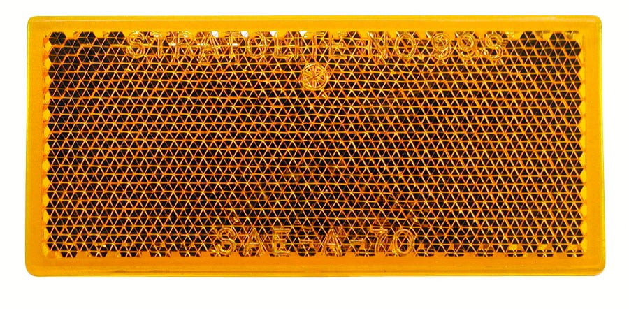 Peterson Manufacturing V483a Reflector (Quick-Mnt Rectangle 3.125"X1.375"), 1
