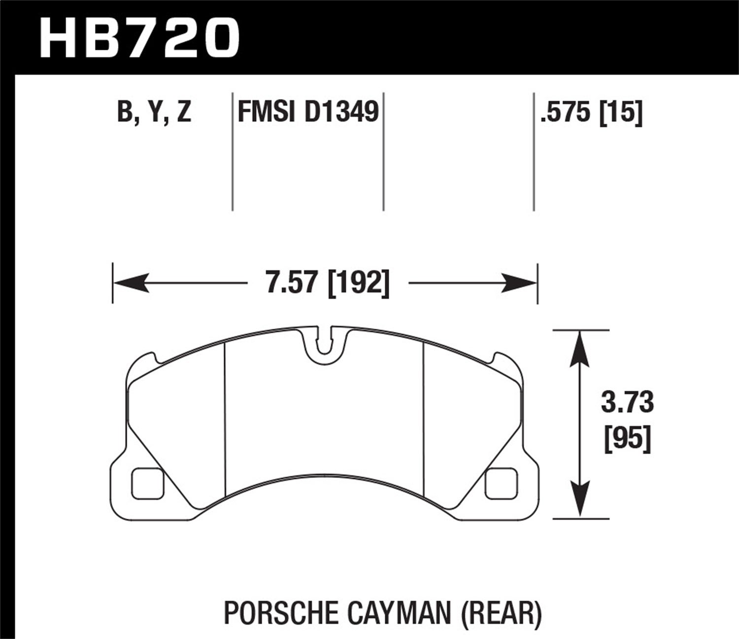 Hawk Performance Hb720z.575 Performance Ceramic Disc Brake Pad   Performance