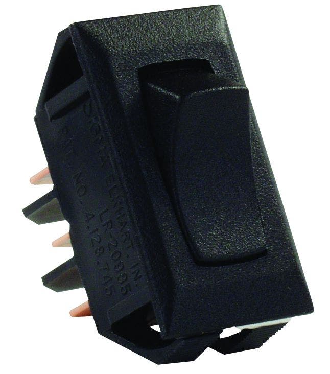 Jr Products 12625 Black Spdt On/On Switch   Multi Purpose Switch; Type - Single