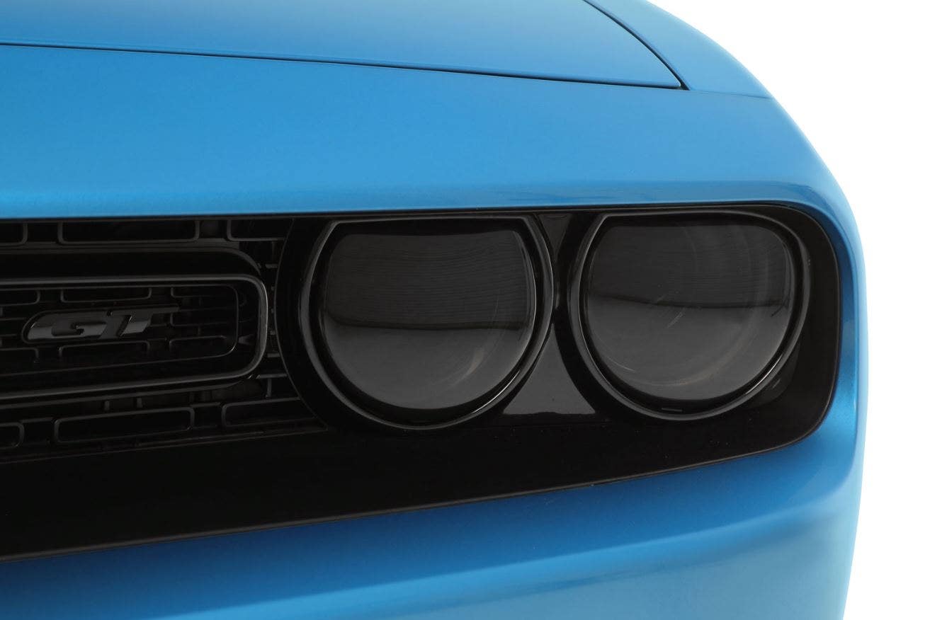 Gts Gt0165s 4 Pc Smoke Headlight Cover Fits 2015-2019 Dodge Challenger Gts  4 Pc