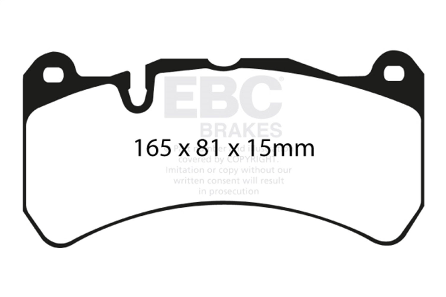 Ebc Brakes Dp41591r Yellowstuff Street And Track Brake Pads   Yellowstuff Street