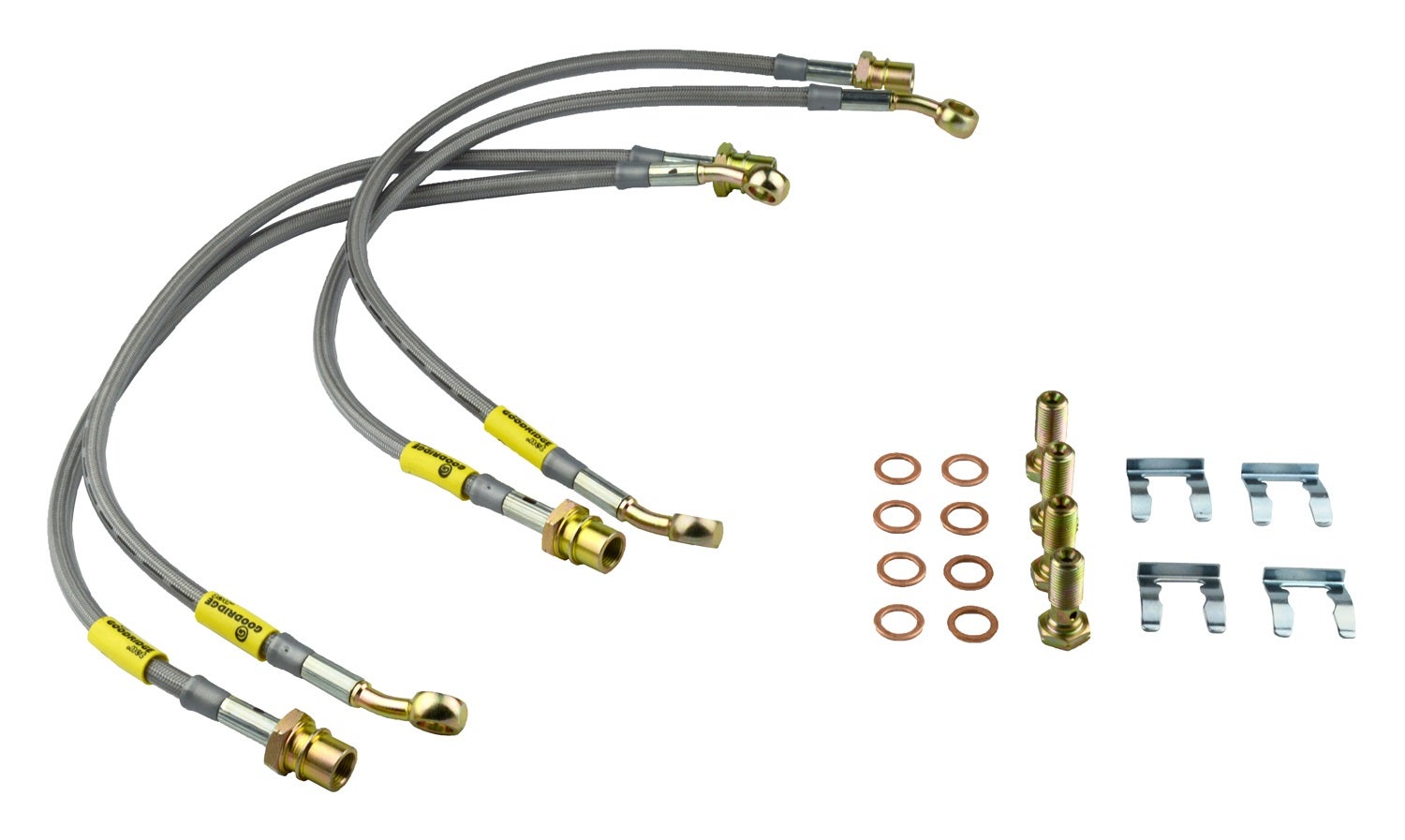 Goodridge Usa 12206 G-Stop Ss Braided Brake Line Kit Fits 97-04 Corvette  Usa