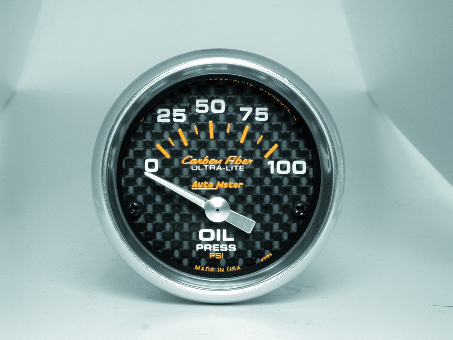Autometer 4727 Carbon Fiber Electric Oil Pressure Gauge Auto Meter Products