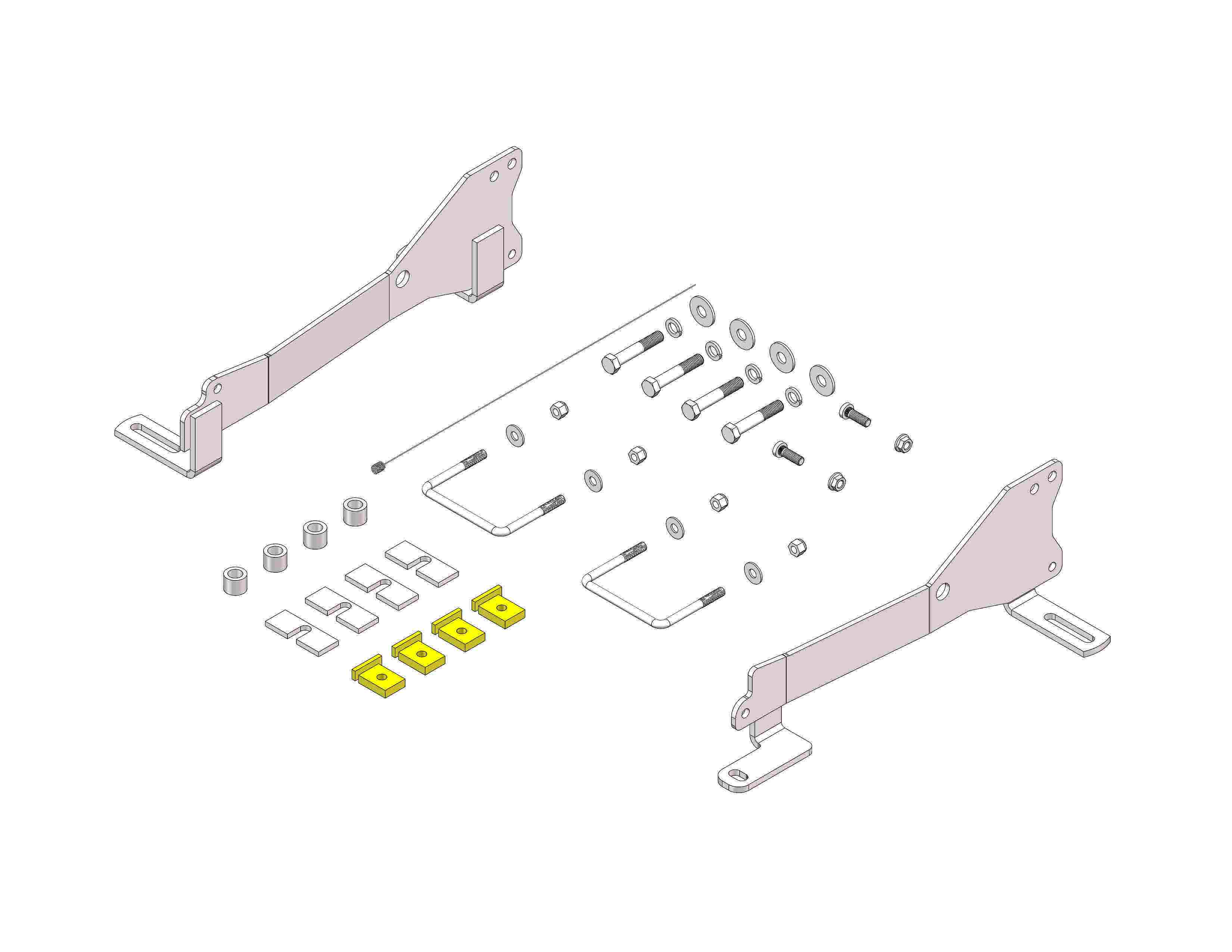 Husky Towing 32831 Custom Bracket Kit Chevy 1500  Towing  Custom Bracket Kit