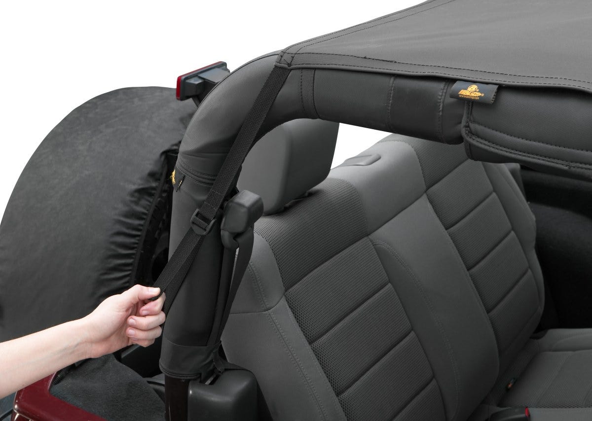 Bestop 5258435 Black Diamond Safari Style Bikini Top For 2010-2018 Wrangler Jk