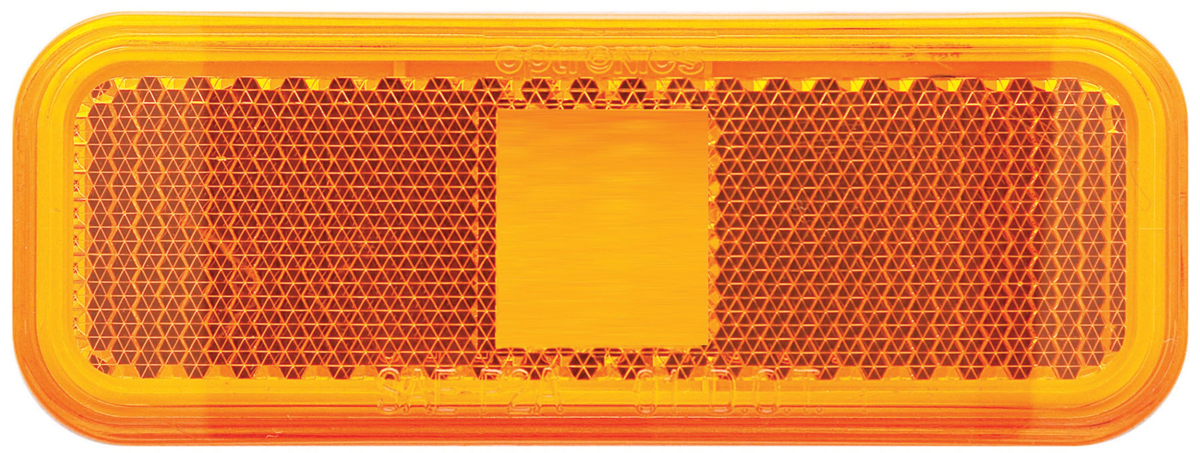 Optronics A-44Abp Amber Replacement Lens For Rectangular Marker/Clearance Light