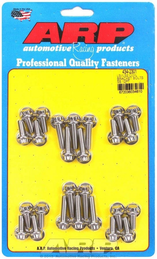 S/S Coil Bracket Bolt Kit - 12Pt. Ls1/Ls2 S/S Coil Bracket Bolt Kit - 12Pt.