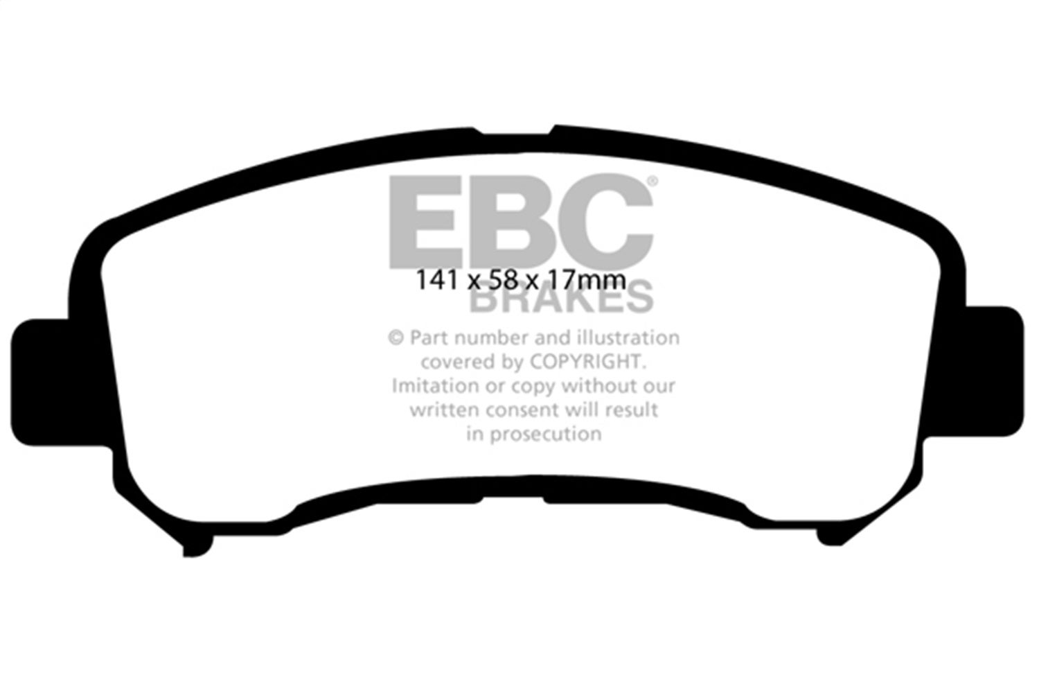 Ebc Brakes Ud1374 Ultimax  Brake Pads Fits Juke Kizashi Maxima Rogue Sentra