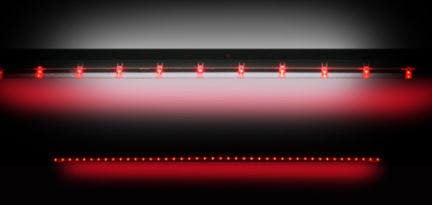 Recon 26411 60" Red Hyperlite Line Of Fire Led Tailgate Light Bar - Fits Most