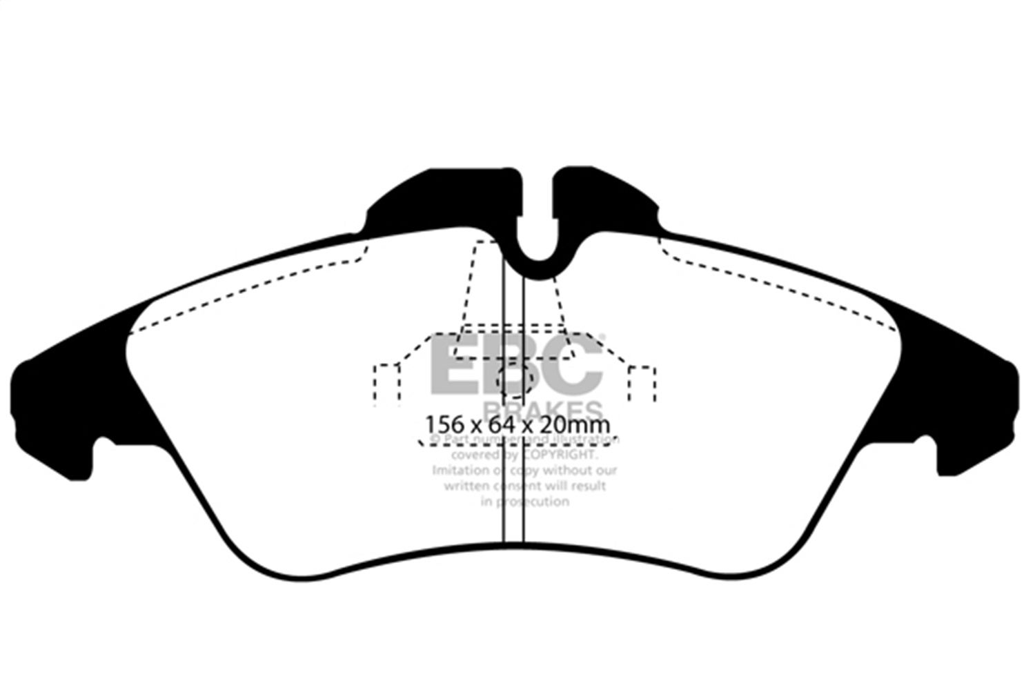 Ebc Brakes Dp61071 6000 Series Greenstuff Truck/Suv Brakes Disc Pads   6000