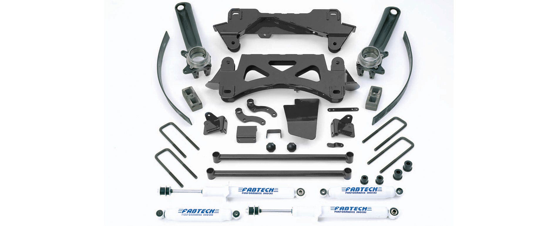 Fabtech K7003m   Performance Lift System W/Shocks W/Stealth Monotube Shocks 6