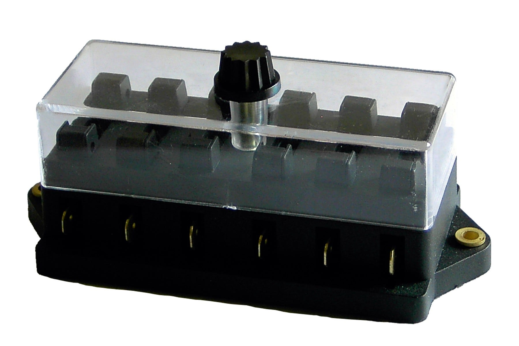 6Way Blde Fse Hldr W Lucr   Fuse Block; Power Rating - 30 Ampere, Type - 12 Volt
