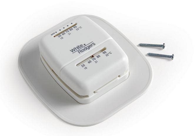 White Rodgers 1C20-101 Economy 24 Volt/Millivolt Heat Thermostat White Rodgers