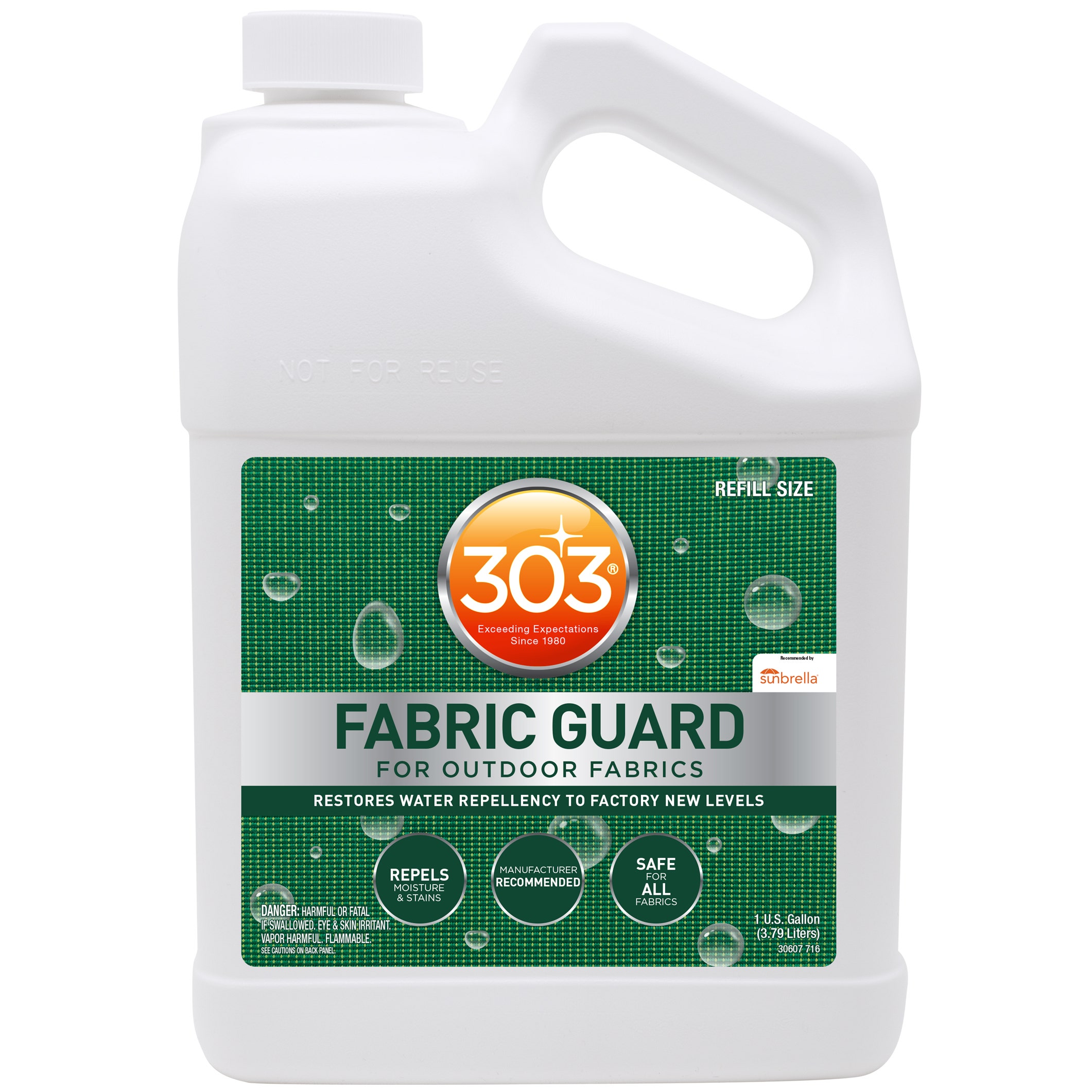 303 Products 30607 303 Fabric Guard - For Outdoor Fabrics - Restores Water