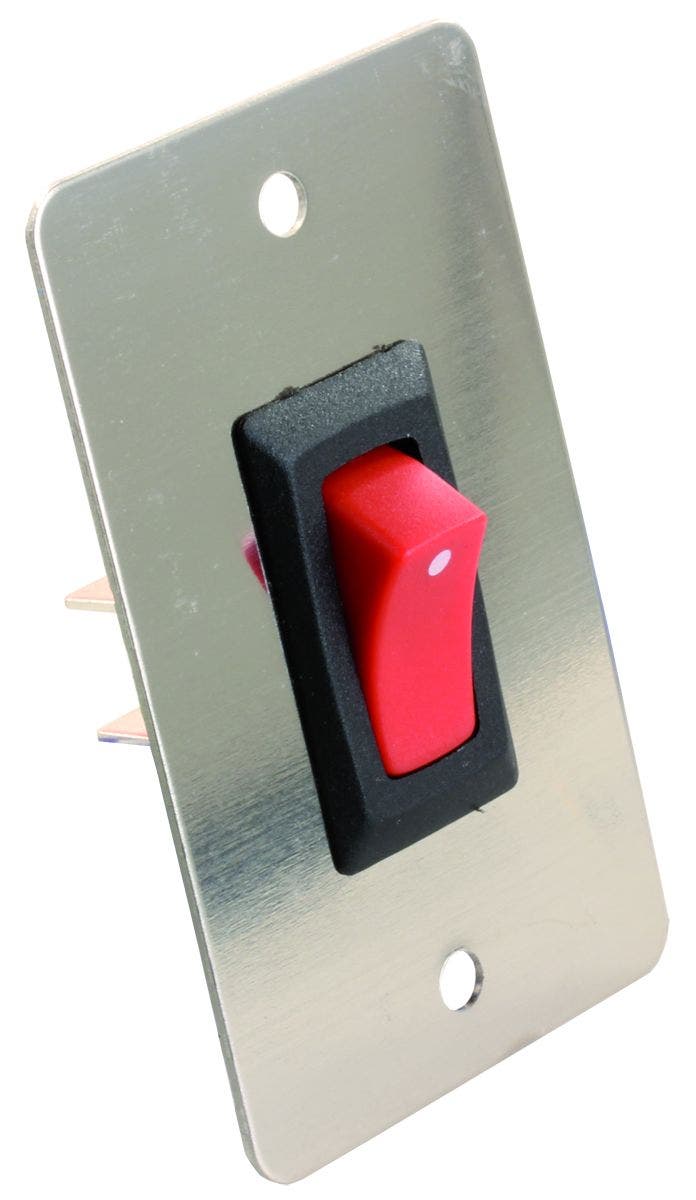 Jr Products 13885 On/Off Switch With Chrome Face Plate   Multi Purpose Switch;