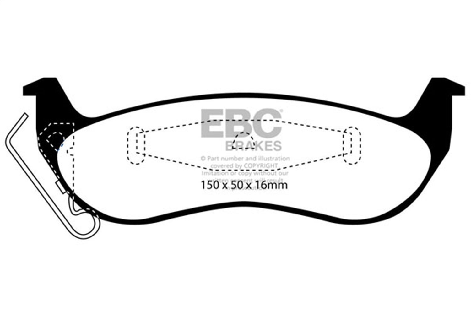 Ebc Brakes Dp31677c Redstuff Ceramic Low Dust Brake Pads   Redstuff Ceramic Low