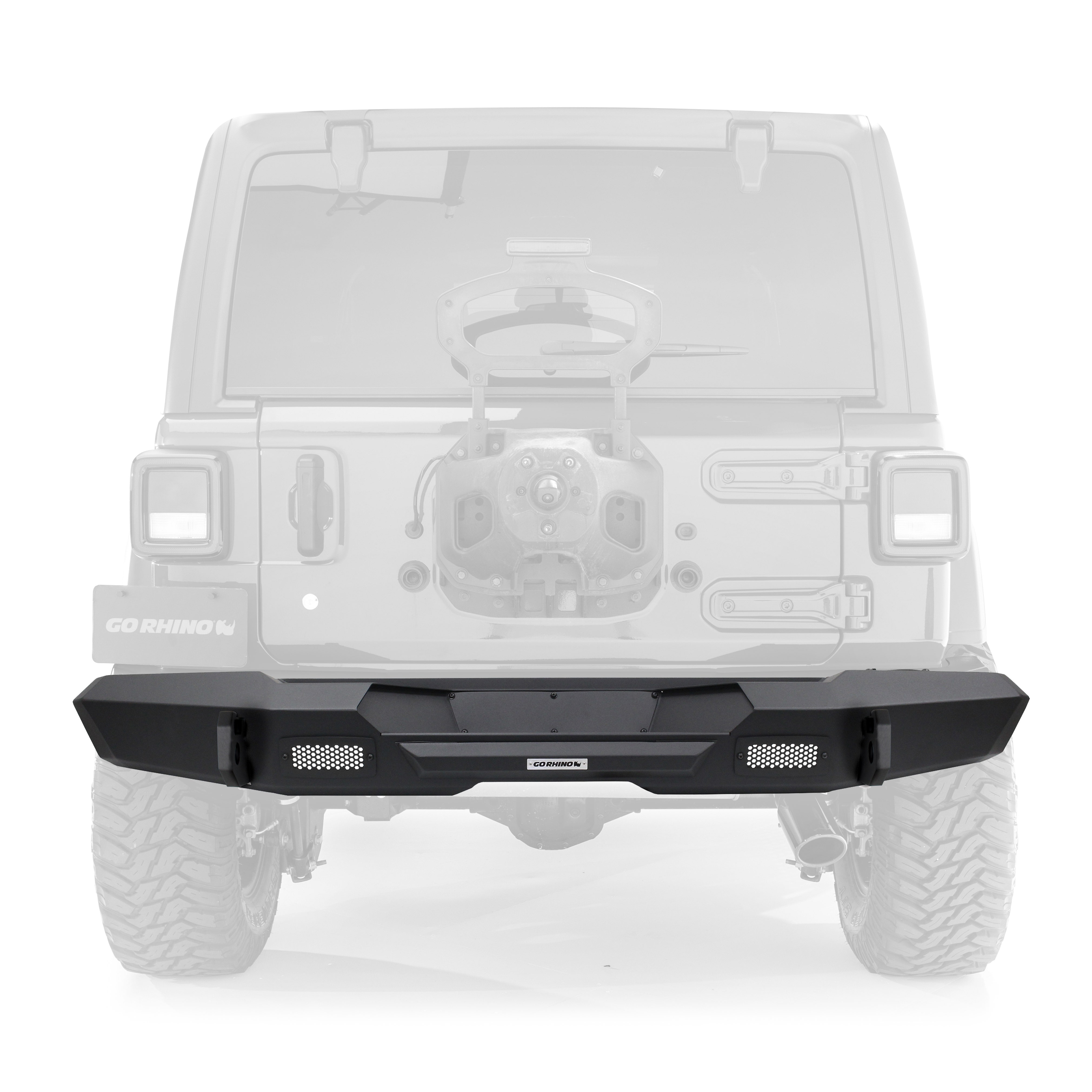 Go Rhino 272120T Trailline Rear Full Bumper Fits 19 Wrangler (Jl)   Trailline