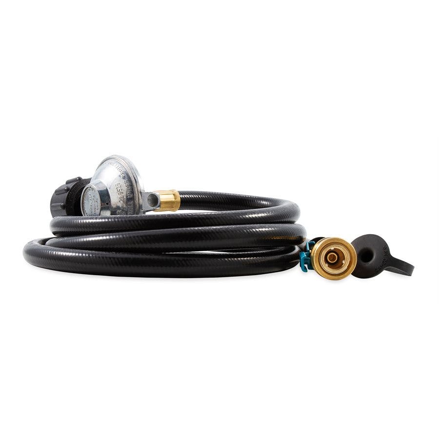 Camco Low Pressure Gas Regulator With 6' Hose And Female Quick Connect X Acme