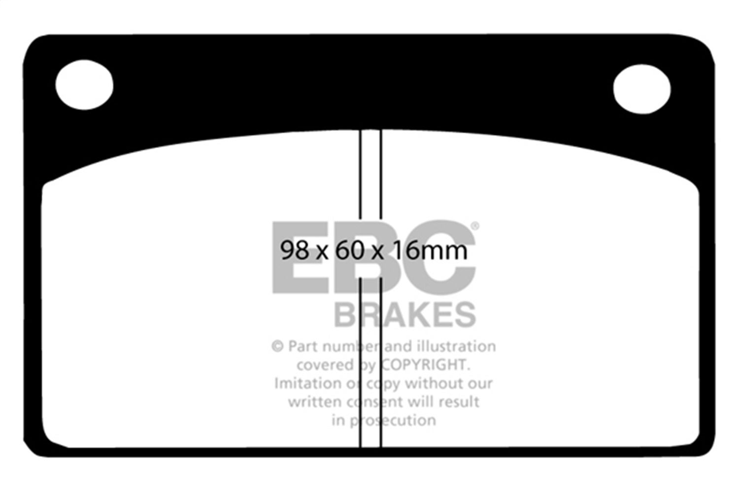 Ebc Brakes Dp4143r Yellowstuff Street And Track Brake Pads Fits 164 1800 240