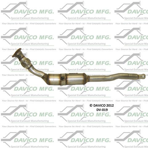 Davico Mfg Catalytic Converter P/N:Dv-019  Catalytic Converter P/N: