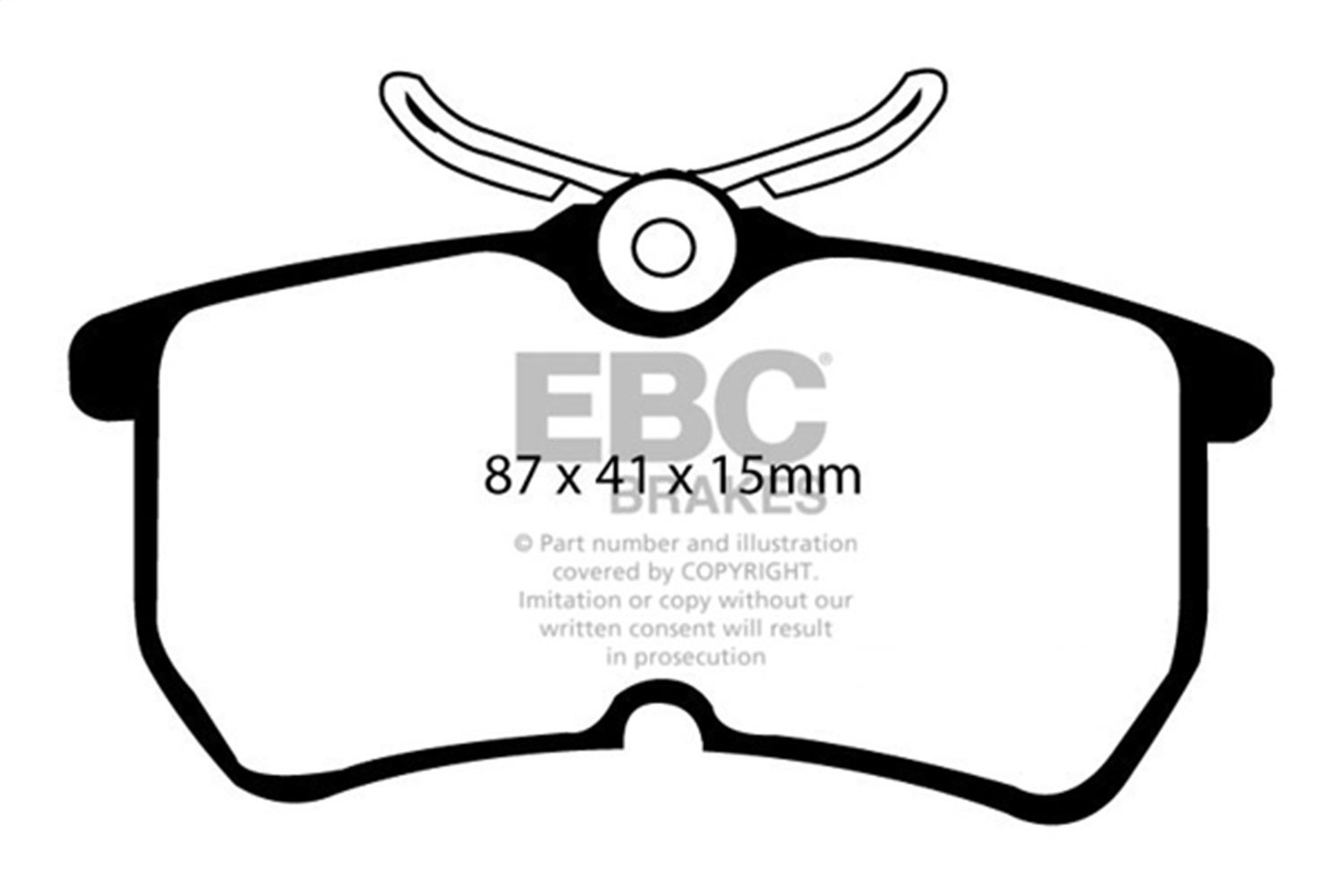 Ebc Brakes Dp31218c Redstuff Ceramic Low Dust Brake Pads Fits 01-18 Fiesta Focus