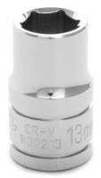 Performance Tool W32213 Socket (1/2" Dr 13Mm 6 Point), 1 Pack Socket  Type -