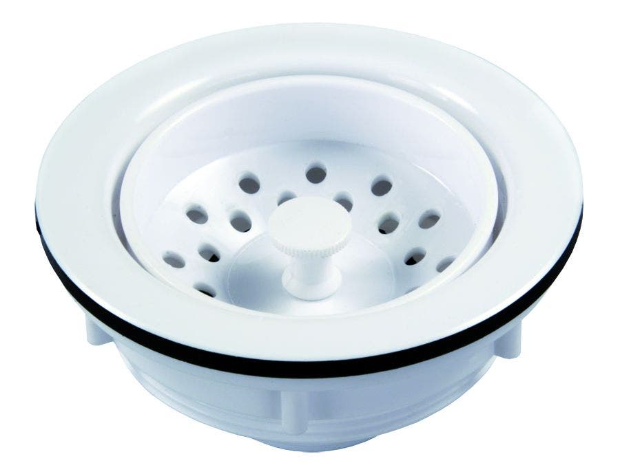 Jr Products 95275 Large Kitchen Strainer - White   Sink Strainer; Compatibility