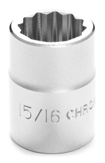 Performance Tool W34530 3/4" Drive 12-Point Sae Standard Socket, 15/16"   3/4