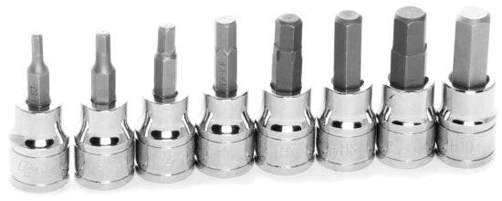 Performance Tool 3/8-Inch Hex Bit Set (Metric / 8 Piece)   Socket Set; Type -