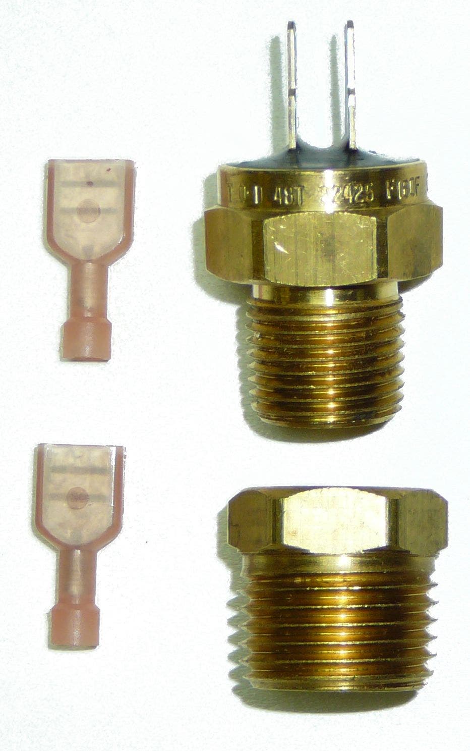 Painless Wiring 30111 Thermostat   Coolant Fan Temperature Switch  Fan On