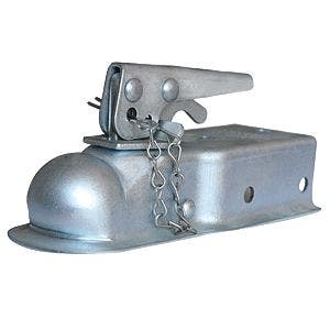 Husky 87071 1-7/8" Ball 2.5" Width Straight Coupler With Chain   1-7/8  Ball 2.5