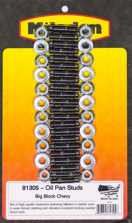 Milodon 81305 Oil Pan Stud Kit For Big Block Chevy  81300 Oil Pan Stud; Engine