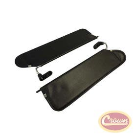 Sun Visor Set Pr.-Black Crown Automotive  Sun Visor Sun Visor Interior; Finish -