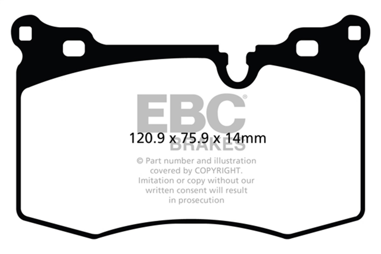 Ebc Brakes Dp41854r Yellowstuff Street And Track Brake Pads Fits 09-15 Cooper
