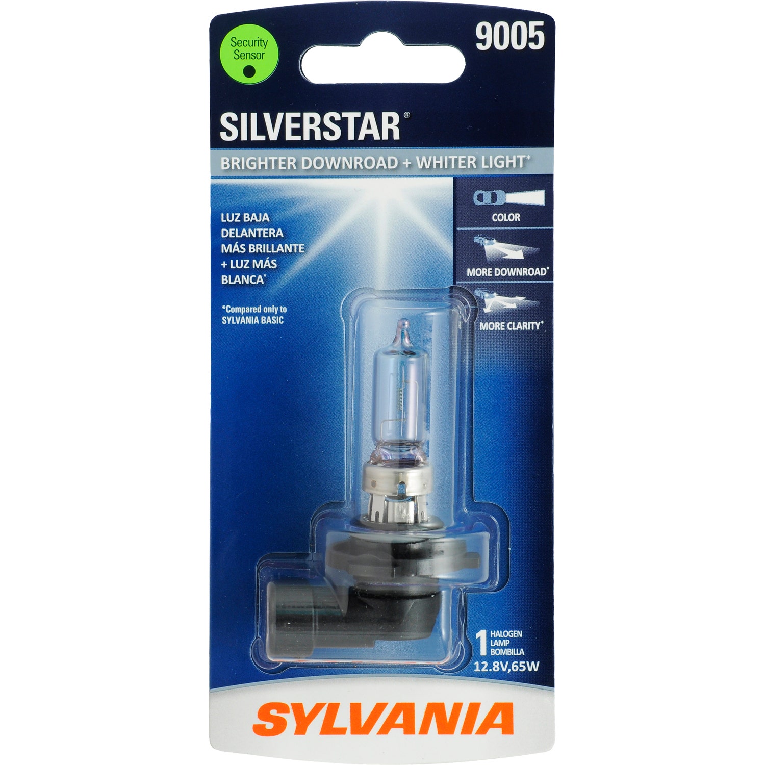 Sylvania 9005St.Bp 9005 Silverstar High Performance Halogen Headlight Bulb,